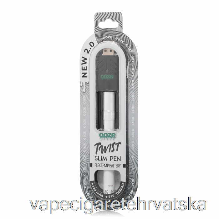 Vape Cigarete Ooze Slim Twist Pen 2.0 Flex Temp Baterija Ghost White